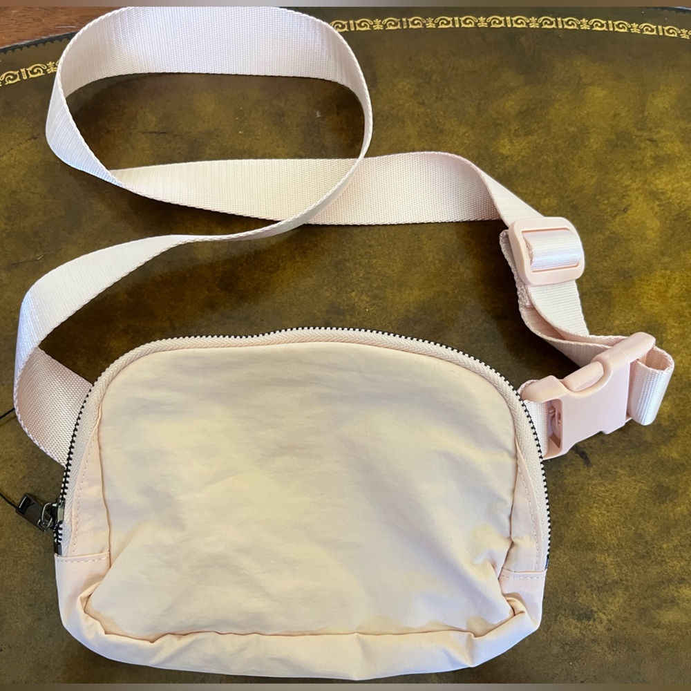 Light Pink Adjustable Crossbody Bag
